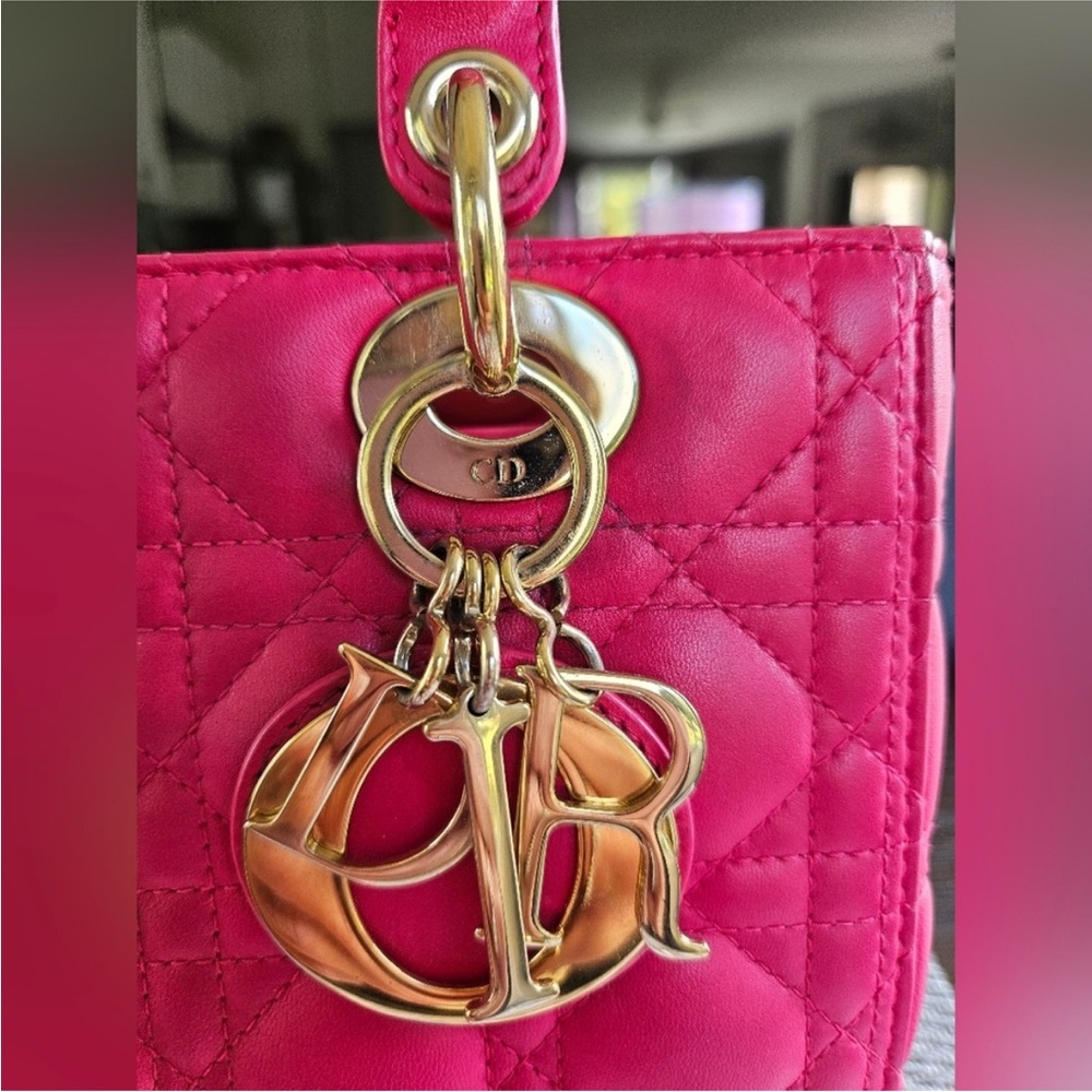 Christian Dior Cannage Lambskin Lady Dior Medium 2way - Picture 6 of 12
